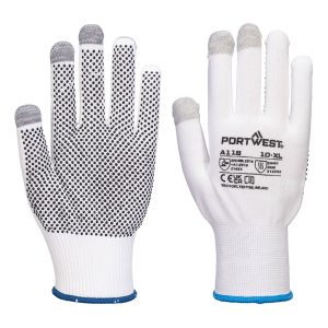 A118 - Rukavice Grip 13 PVC s bodkami pre dotykový displej (Pk12)