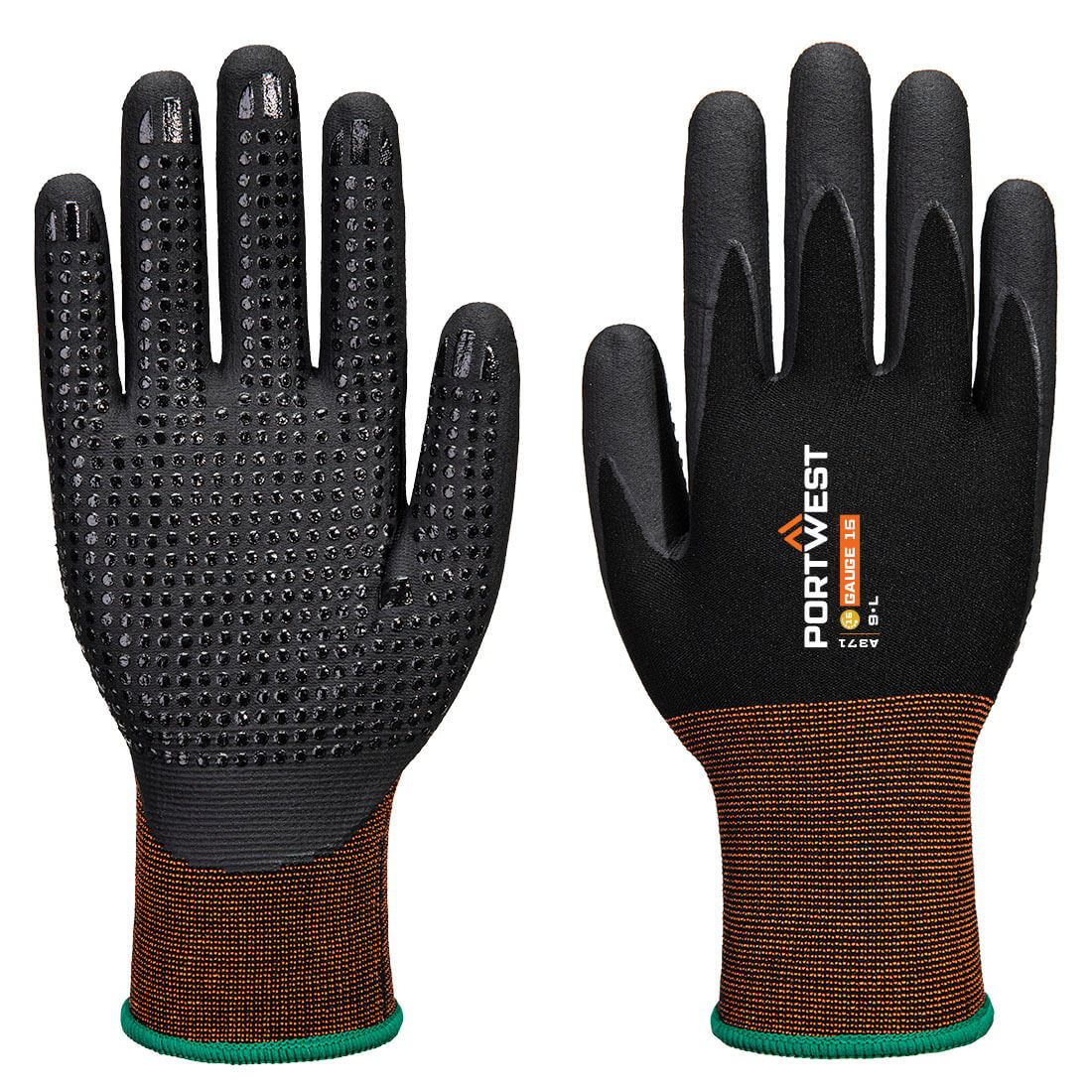 A371 - Nitrilové bodkované rukavice GP Grip 15 Micro Foam