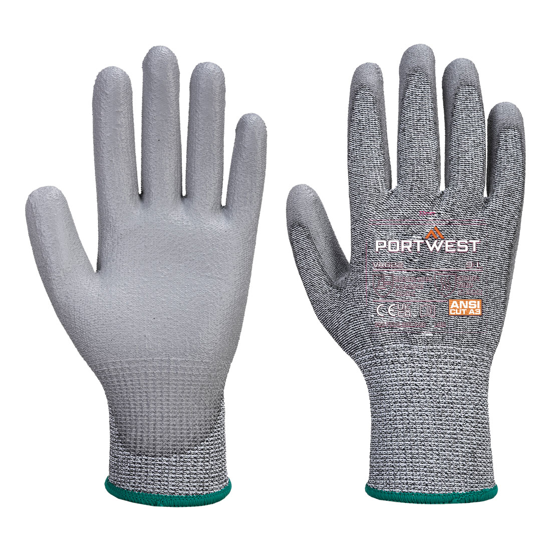 A622 - Rukavice neporézne PU Palm MR