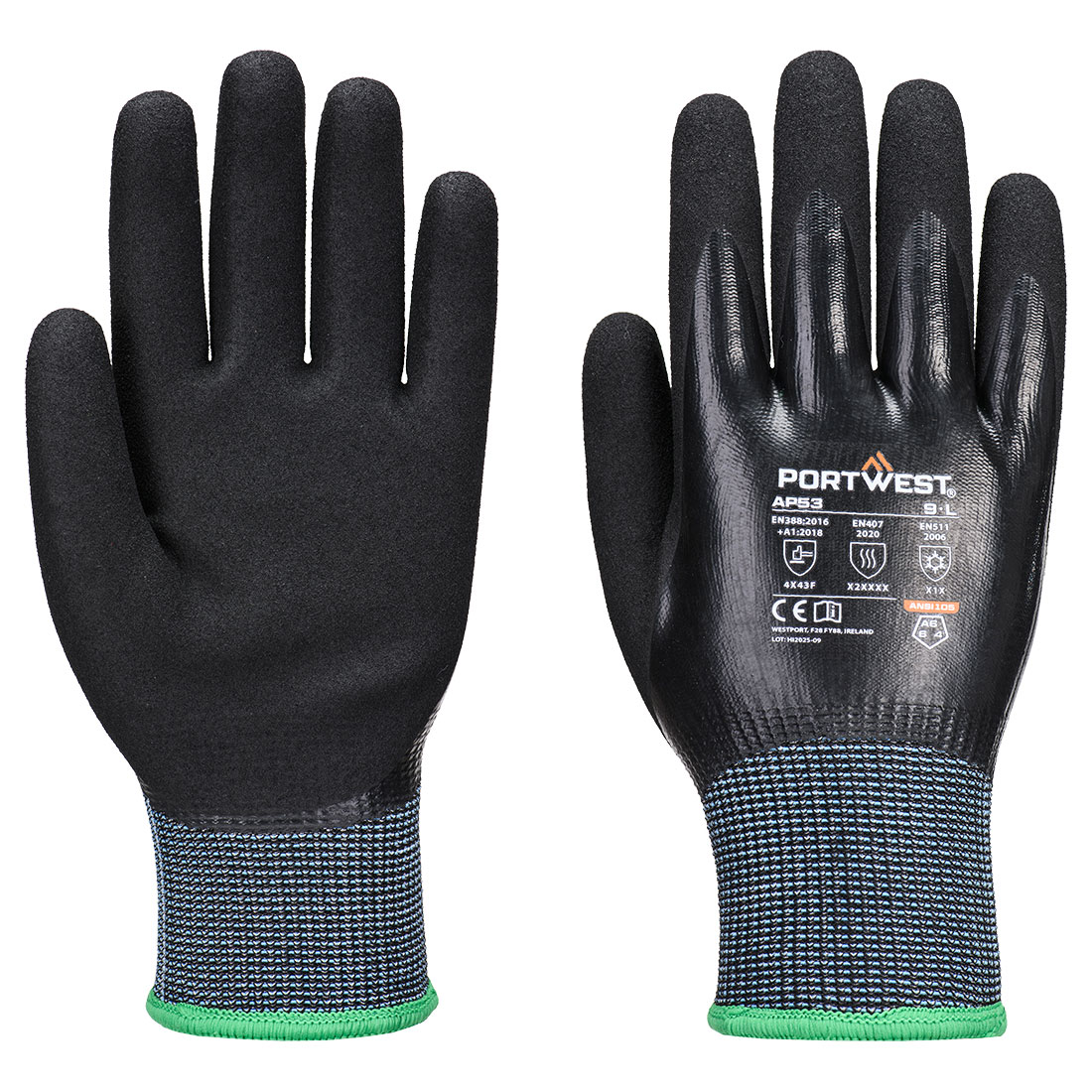 AP53 - Cold F15 Nitrile Aqua Cut Glove