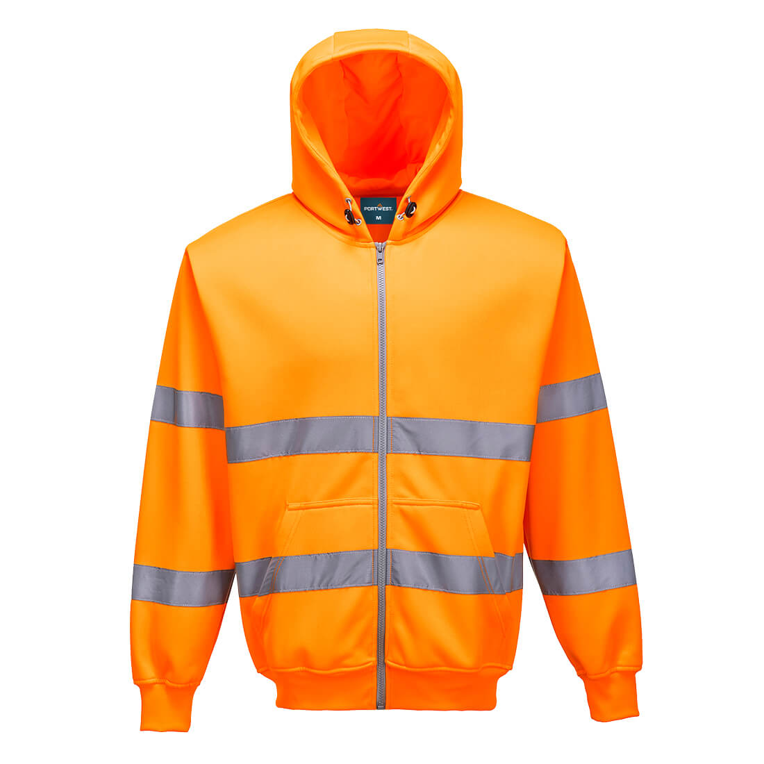 B305 - Mikina na zips Hi-Vis