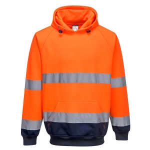 B316 - Dvojfarebná mikina s kapucňou