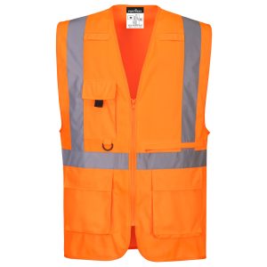 C357 - Hi-Vis executive vesta s vreckom na tablet