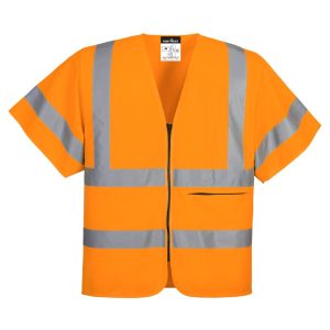 C372 - Vesta na zips s polovičným rukávom