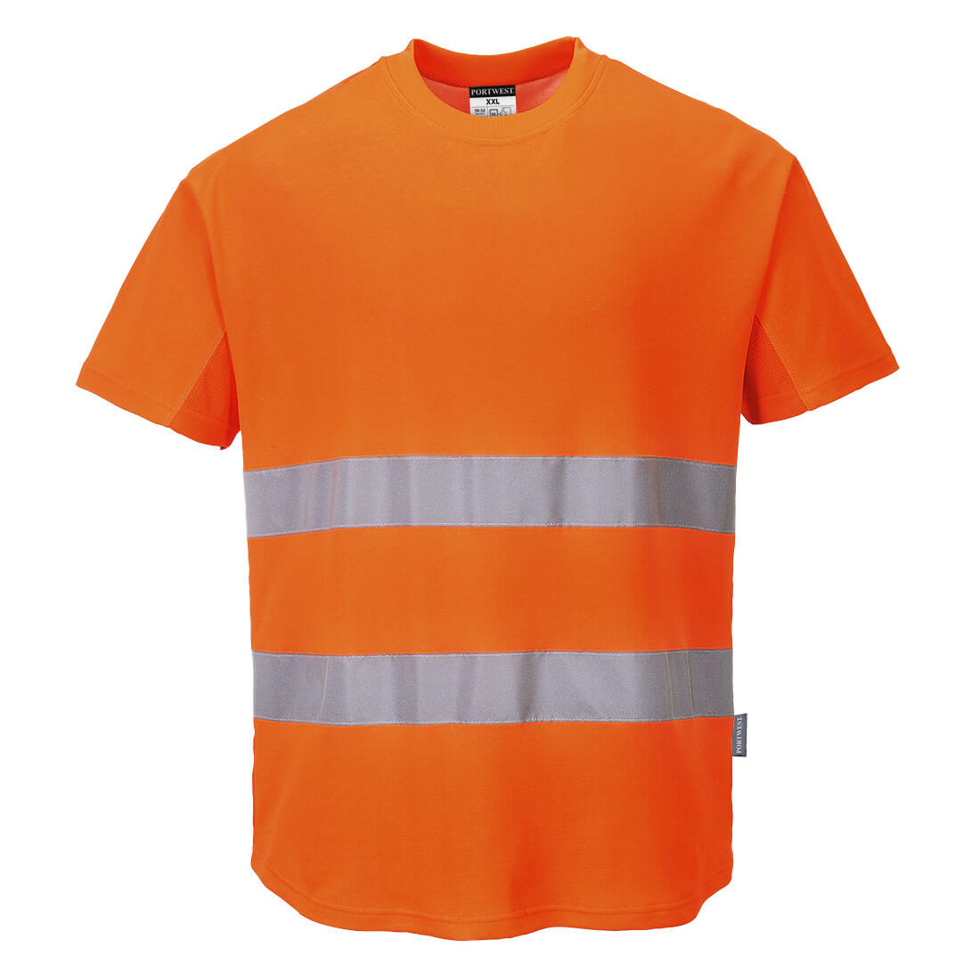 C394 - Bavlnené tričko Hi-Vis Comfort Mesh Insert S/S