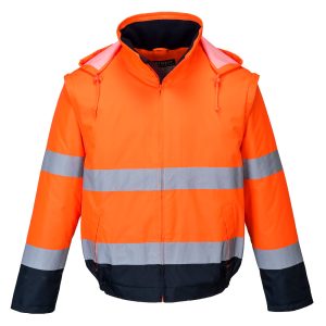 C464 - Hi-Vis 2-v-1 bunda Essential Lite Bomber