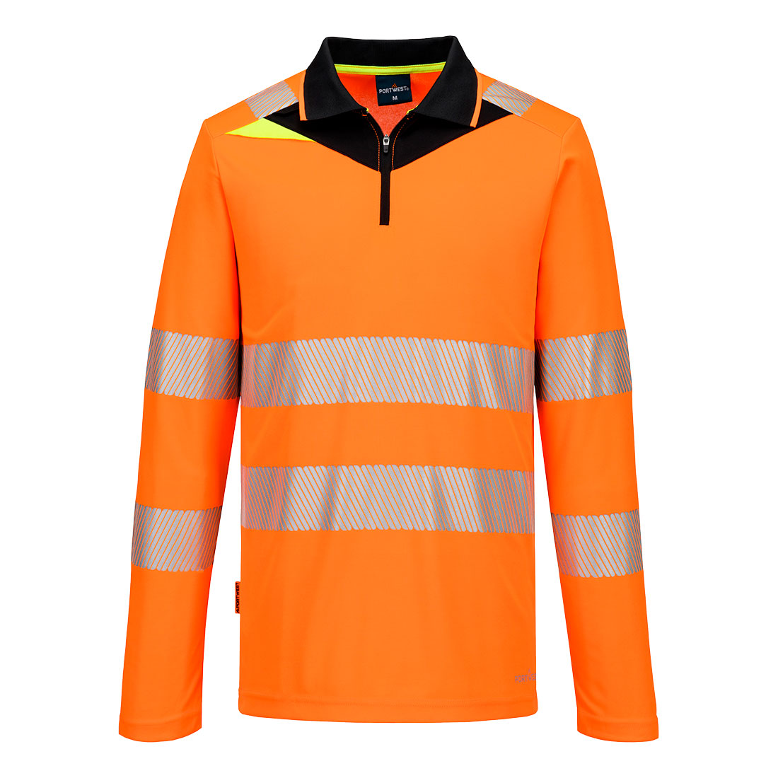 DX419 - DX4 Hi-Vis Polokošeľa so zipsom L/S