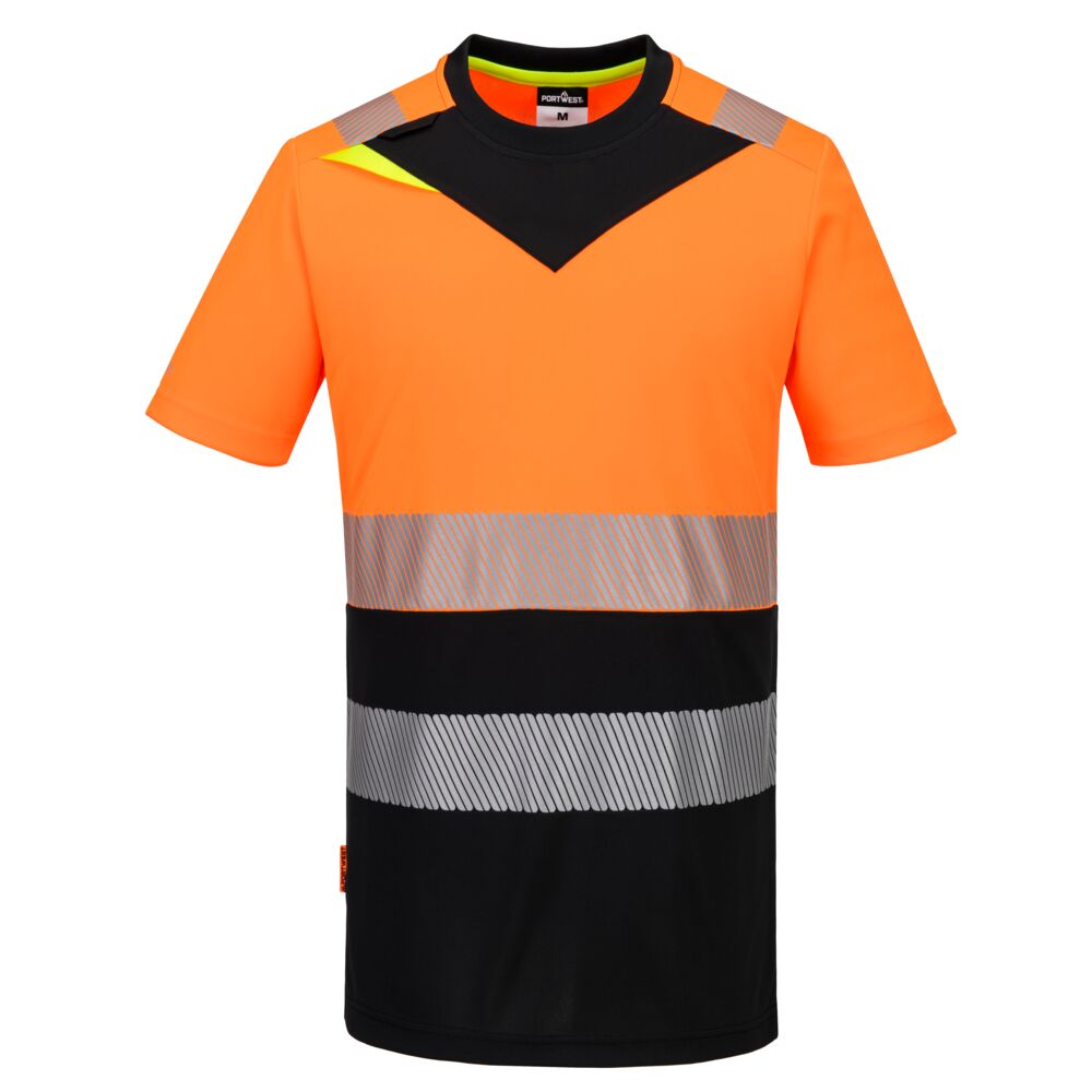 DX434 - Tričko S/S PW3 Hi-Vis triedy 1