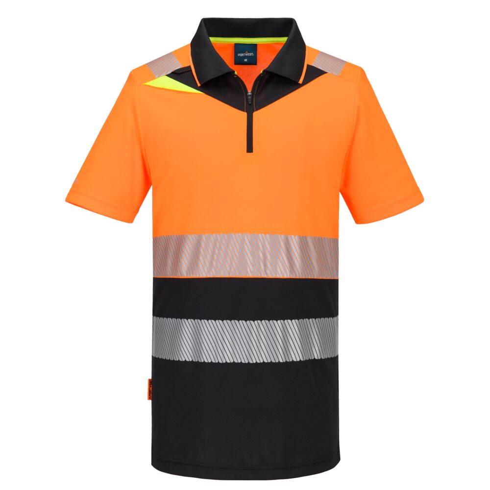 DX435 - DX4 Hi-Vis Zip Class 1 Polo tričko S/S