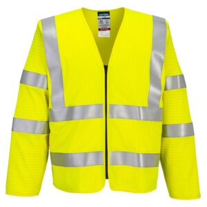 FR616 - Bizflame Hi-Vis FR vesta s dlhým rukávom na zips