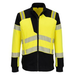 FR717 - PW3 Modaflame Knit Hi-Vis FR mikina s úplným zipsom
