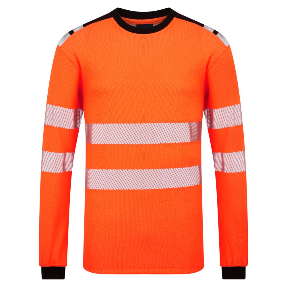 FR736 - PW3 Modaflame pletené Hi-Vis FR tričko s dlhým rukávom