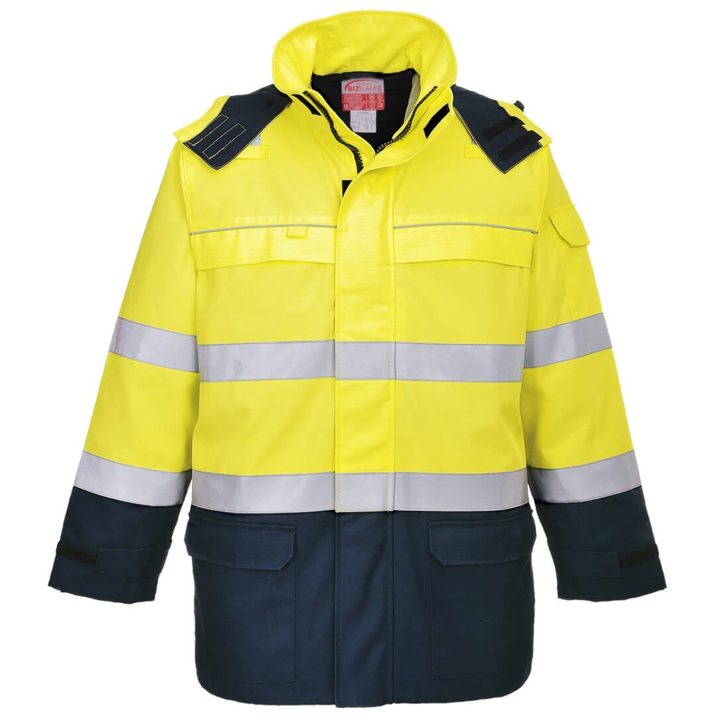 FR79 - Nehorľavá vetrovka Bizflame Rain+ Hi-Vis Arc