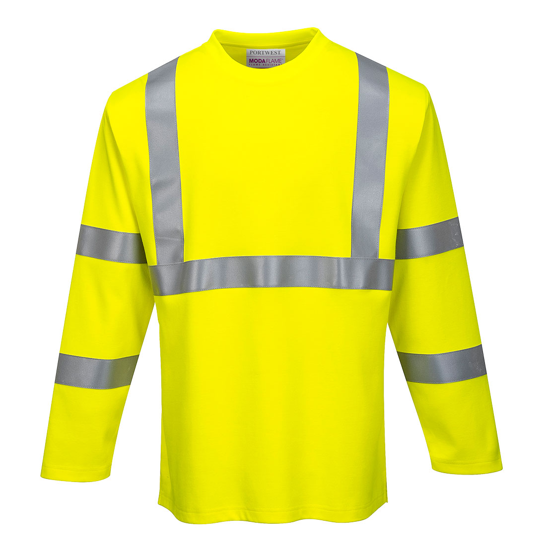 FR96 - Nehorľav modalflame Hi-Vis tričko s dlhým rukávom