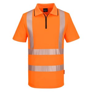 KX302 - KX3 Športová Hi-Vis polokošeľa so zipsom S/S