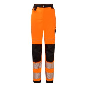 PW385 - PW3 Hi-Vis Dámske elastické pracovné nohavice