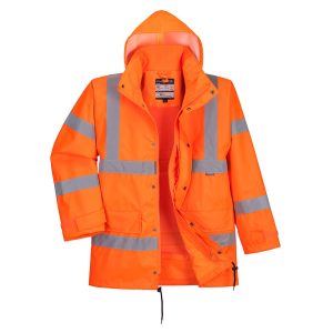 RT63 - Hi-Vis priedušná interaktívna dopravná bunda do dažďa