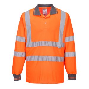 S277 - Polo-tričko Hi-Vis Contrast L/S