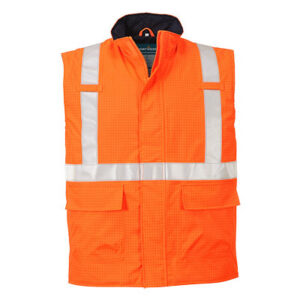 S776 - Nehorľavá antistatická vesta Bizflame Rain Hi-Vis