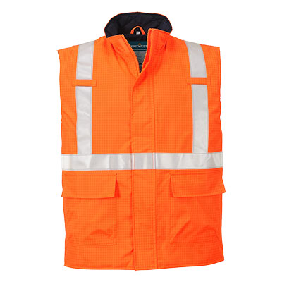 S776 - Nehorľavá antistatická vesta Bizflame Rain Hi-Vis