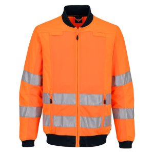 T164 - Pracovná Hi-Vis bunda so sieťovanými panelmi
