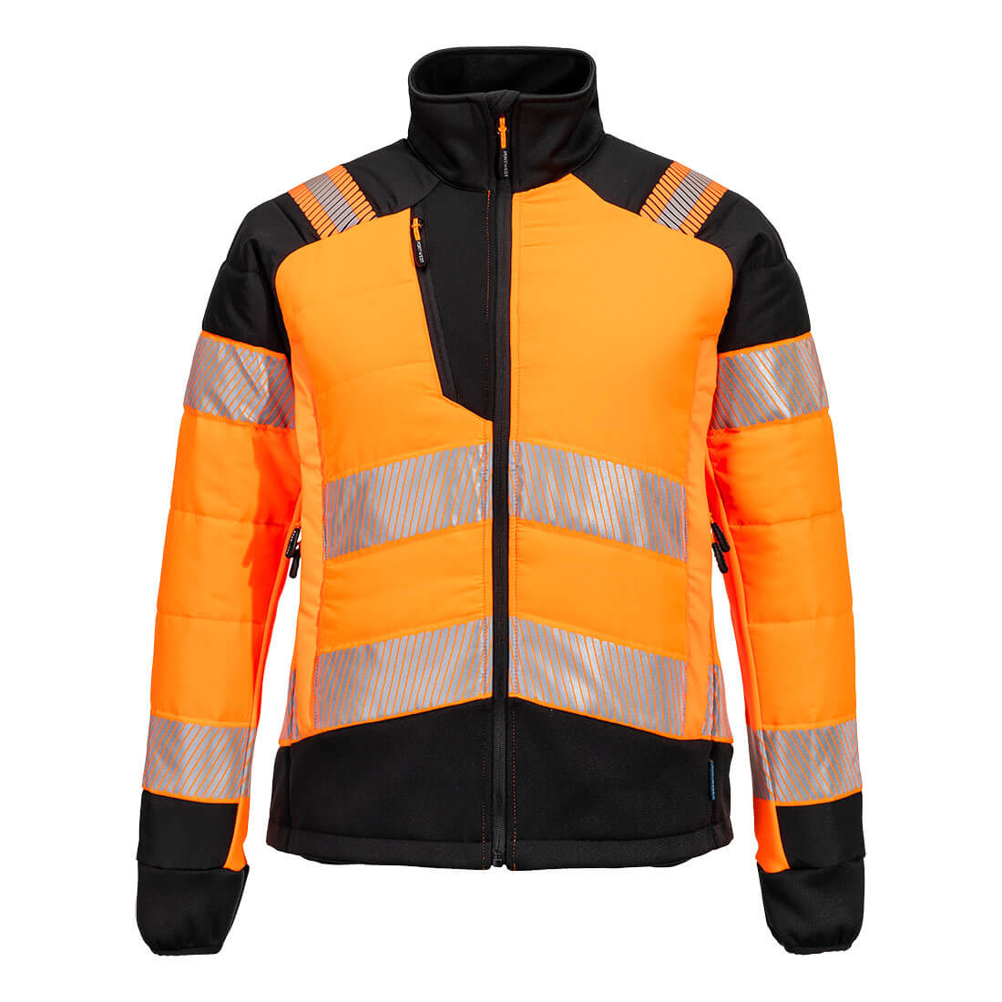 T171 - PW3 Hi-Vis Dámska Hybrid Baffle Bunda